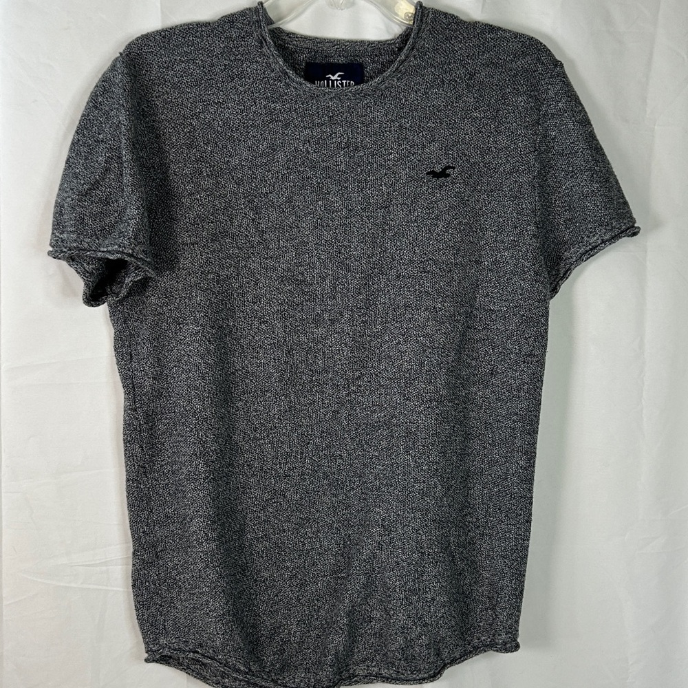 Hollister Knit Black White Layering Basic Soft Shirt Women’s Size Medium